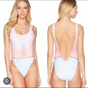 The Bikini Lab Vibrant pineapple graphics Swimwear